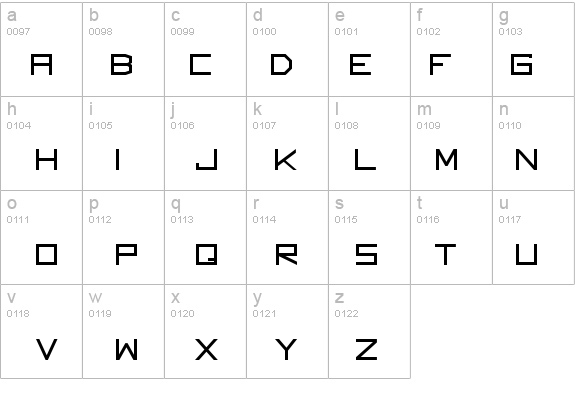 Square Unique Normal details - Free Fonts at FontZone.net