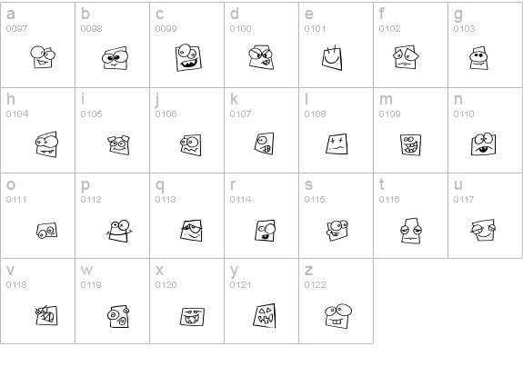 Squareheads details - Free Fonts at FontZone.net