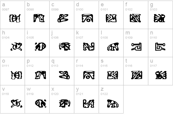ST Bajoran Ideogram details - Free Fonts at FontZone.net