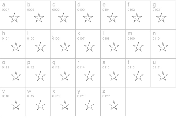 Stars2 details - Free Fonts at FontZone.net