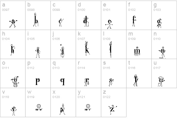 StickLetter Medium details - Free Fonts at FontZone.net