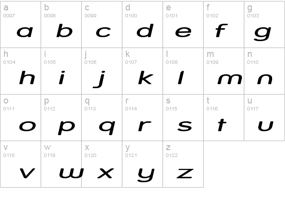 Street - Expanded Italic details - Free Fonts at FontZone.net