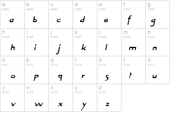 Tablet-Extended Bold Italic details - Free Fonts at FontZone.net