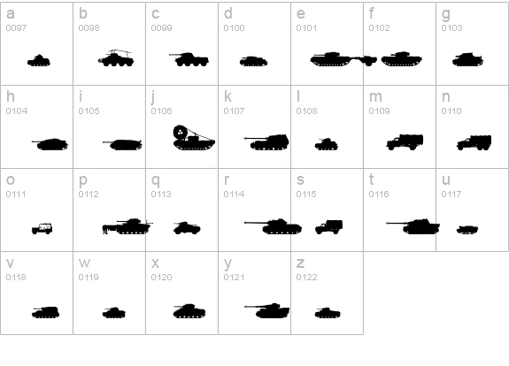 Tanks-WW2 details - Free Fonts at FontZone.net