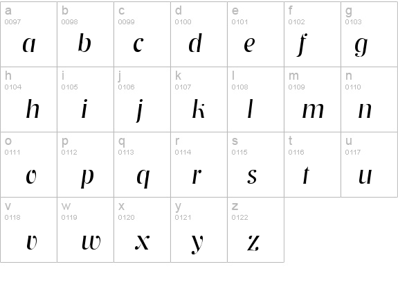 Tennessee Light SF Italic details - Free Fonts at FontZone.net