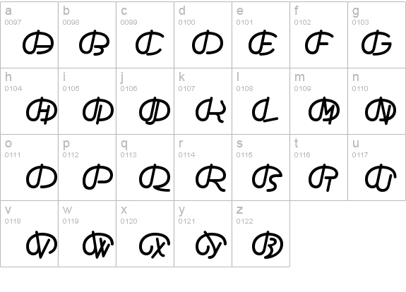 TFAdefabcThree-Open details - Free Fonts at FontZone.net