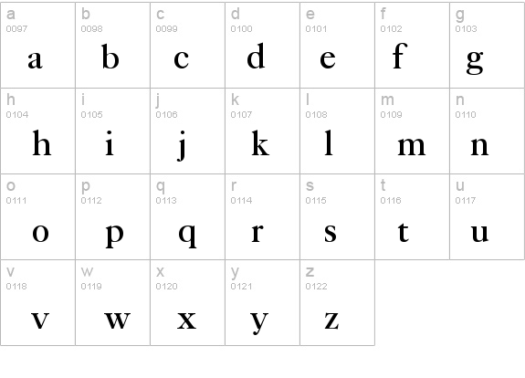 TFCaslonTen-Medium details - Free Fonts at FontZone.net