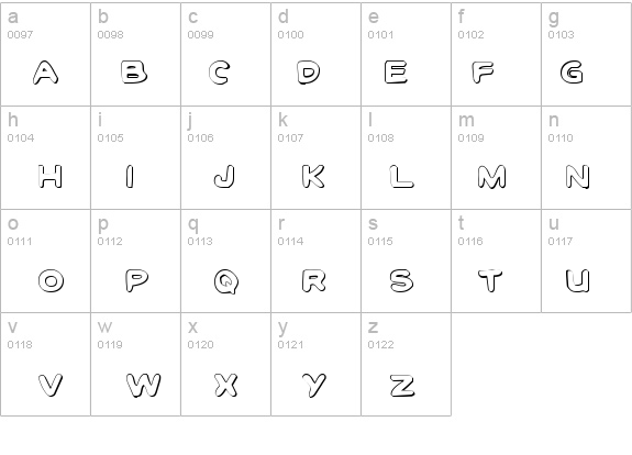 Toon Town Industrial Shadow details - Free Fonts at FontZone.net