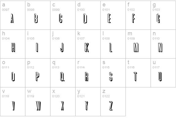 Torchwood Shadow details - Free Fonts at FontZone.net