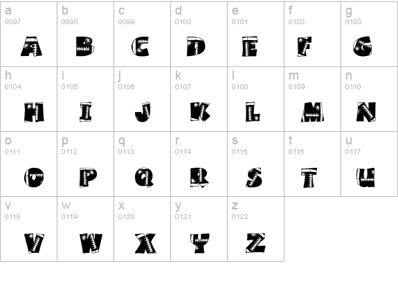 Touchdown details - Free Fonts at FontZone.net