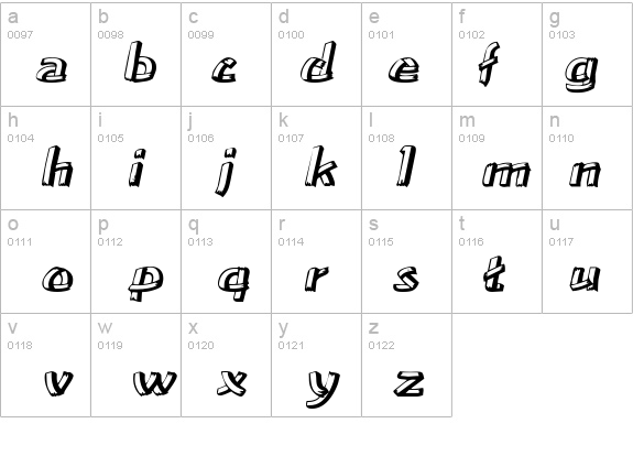 TreehouseExtended Oblique details - Free Fonts at FontZone.net