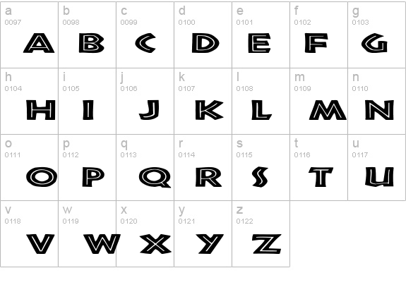 Tribeca Ex details - Free Fonts at FontZone.net