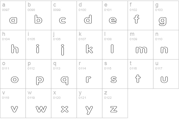 Tubular Hollow Wd details - Free Fonts at FontZone.net