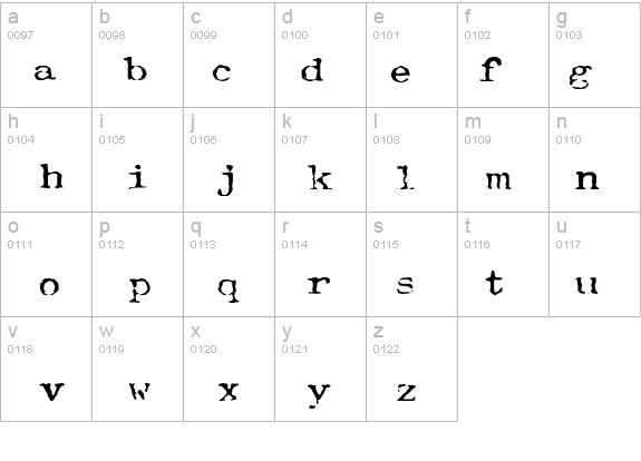 Typewriter-Font (Royal 200) details - Free Fonts at FontZone.net