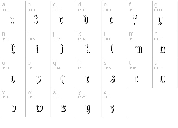 TypographerGotisch Schatten S details - Free Fonts at FontZone.net