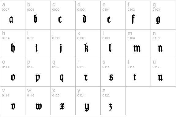 TypographerGotisch Schmal Bold details - Free Fonts at FontZone.net
