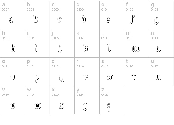 UberhÃ¶lme Outline details - Free Fonts at FontZone.net