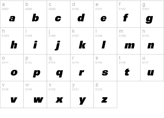 Ultimate-HeavyIta details - Free Fonts at FontZone.net