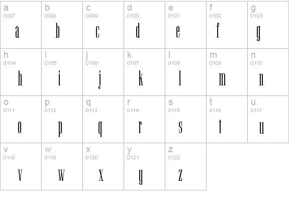 UltraCondensedSerif details - Free Fonts at FontZone.net