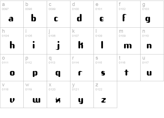 Unexplored Galaxies BRK details - Free Fonts at FontZone.net