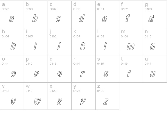 Vagabond Hollow Italic details - Free Fonts at FontZone.net