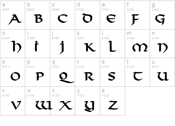 Valhalla Bold details - Free Fonts at FontZone.net