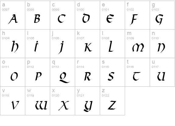 Valhalla Condensed Italic details - Free Fonts at FontZone.net