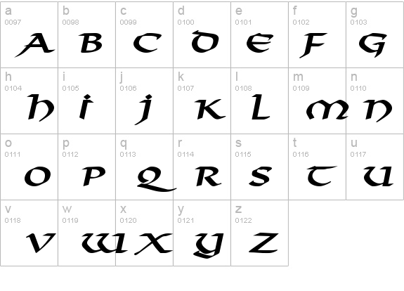 Valhalla Wide BoldItalic details - Free Fonts at FontZone.net