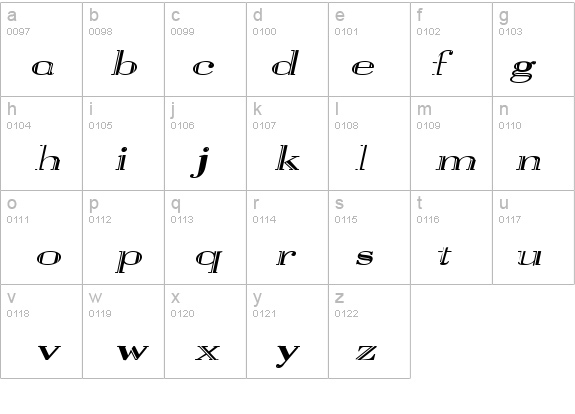 VangardOpen Italic details - Free Fonts at FontZone.net