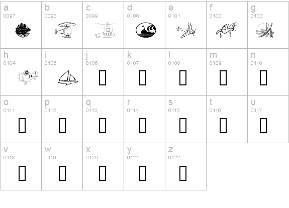 Vehicular details - Free Fonts at FontZone.net