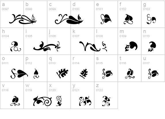 VineLeaves2BH details - Free Fonts at FontZone.net