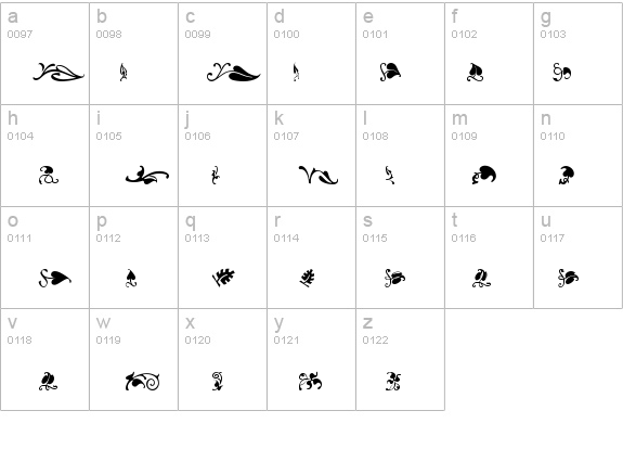 VineLeaves2XH details - Free Fonts at FontZone.net