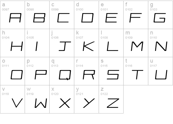 Vox-Slanted details - Free Fonts at FontZone.net