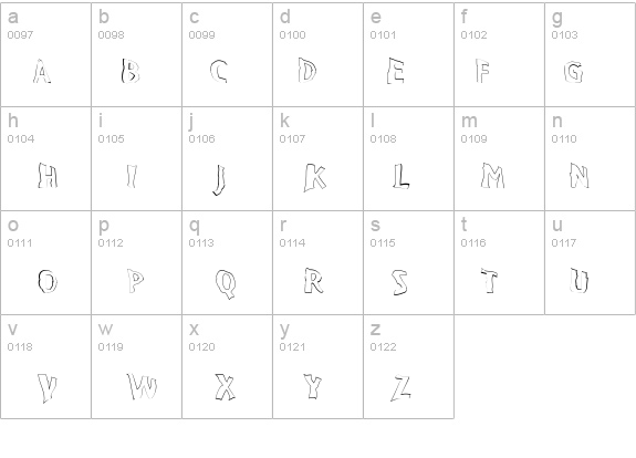 VTC BadPaint Outline details - Free Fonts at FontZone.net