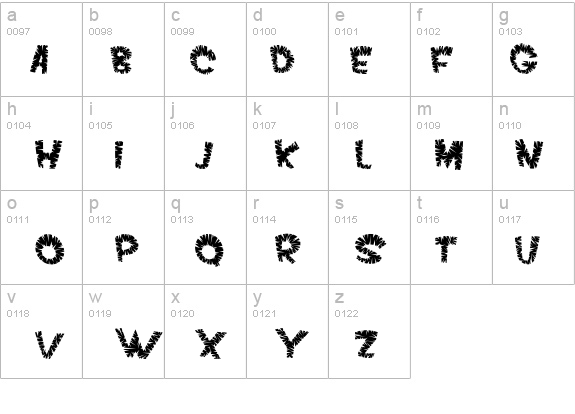 VTC ScreamItLoudSliced Regular details - Free Fonts at FontZone.net