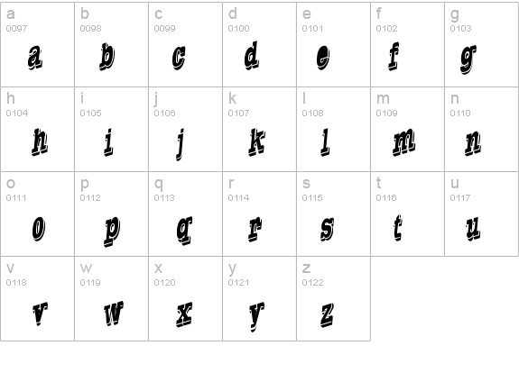 WesternSlant Regular details - Free Fonts at FontZone.net