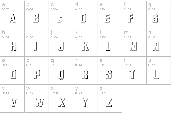 WhatA-Relief Hollow details - Free Fonts at FontZone.net