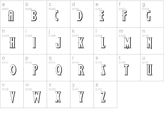 Wolf-s Bane Bold Shadow details - Free Fonts at FontZone.net