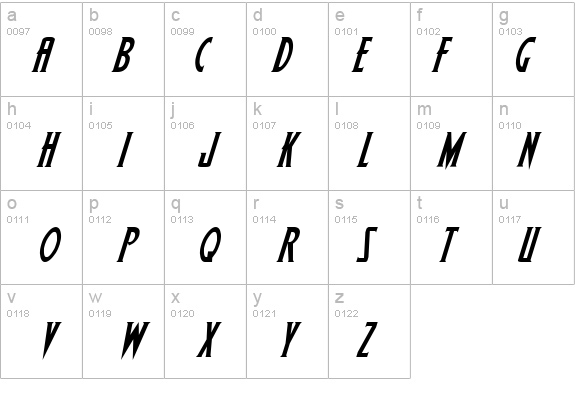 Wolf's Bane Italic details - Free Fonts at FontZone.net