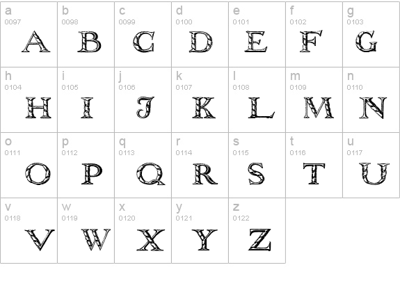 WolnoughCapitals details - Free Fonts at FontZone.net