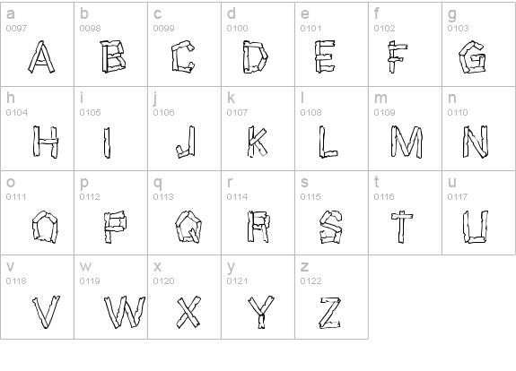 Wreckage details - Free Fonts at FontZone.net