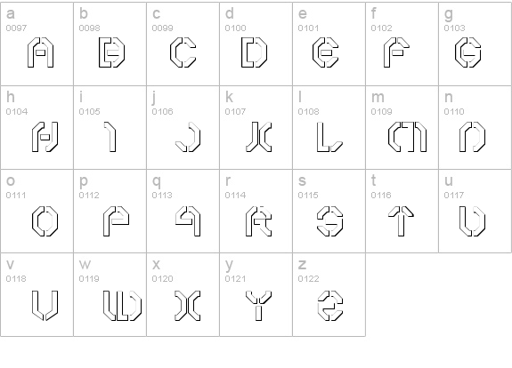 Year 3000 Outline details - Free Fonts at FontZone.net