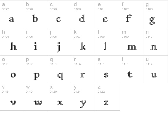 YngreEBStripe details - Free Fonts at FontZone.net