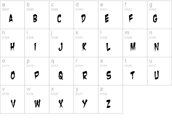 Zombie Guts Yanked details - Free Fonts at FontZone.net