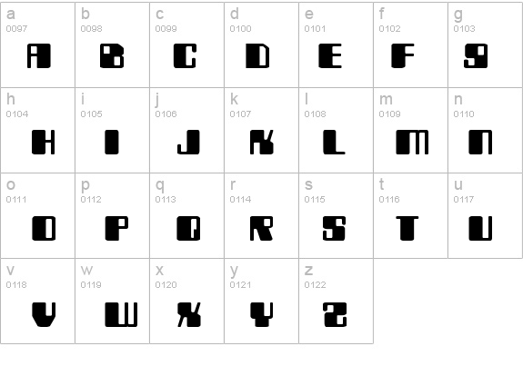 Zyborgs Expanded details - Free Fonts at FontZone.net