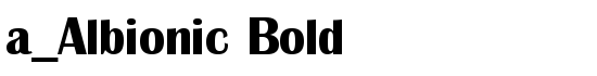 a_Albionic Bold - Download Thousands of Free Fonts at FontZone.net