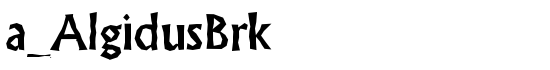 a_AlgidusBrk - Download Thousands of Free Fonts at FontZone.net