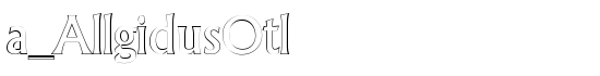 a_AllgidusOtl - Download Thousands of Free Fonts at FontZone.net