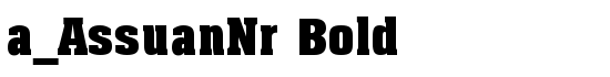 a_AssuanNr Bold - Download Thousands of Free Fonts at FontZone.net