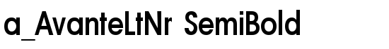 a_AvanteLtNr SemiBold - Download Thousands of Free Fonts at FontZone.net